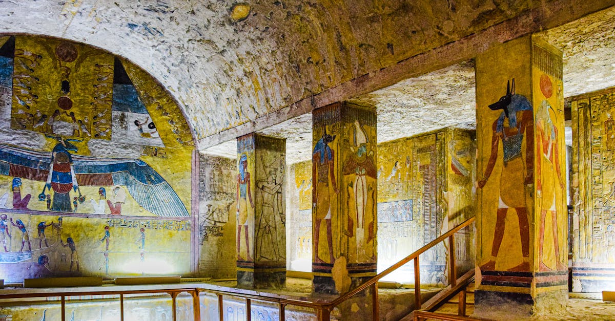 Explore the mesmerizing artistry of ancient Egyptian tomb paintings in Luxor's Valley of the Kings.