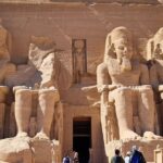 Discover the ancient Abu Simbel Temples in Egypt's desert landscape.